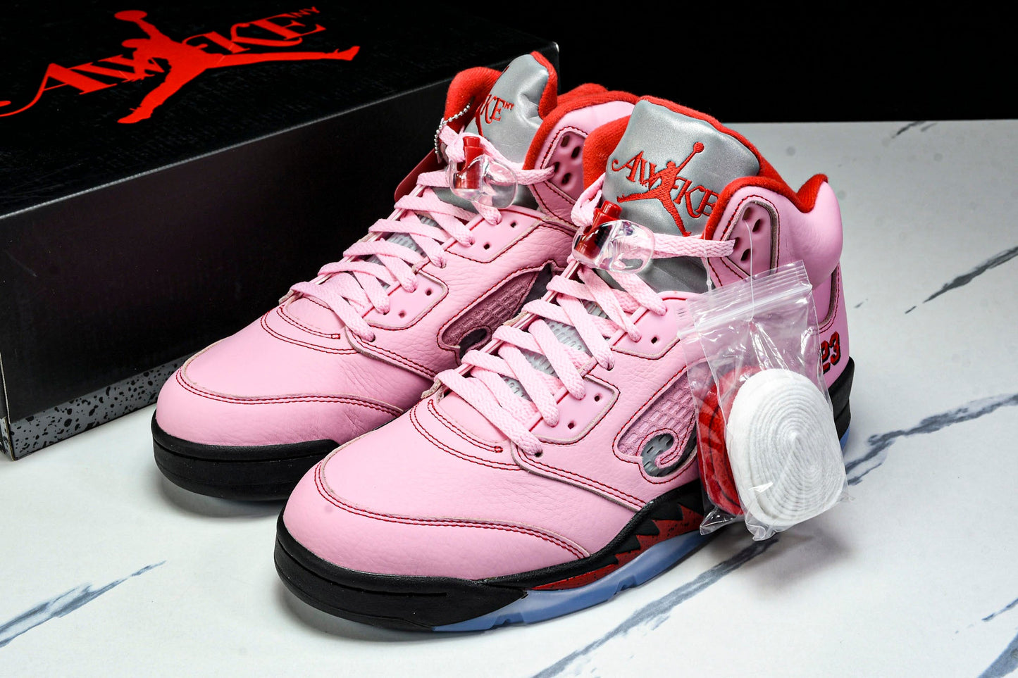 AJ5 Retro x Awake NY 'Arctic Pink'
