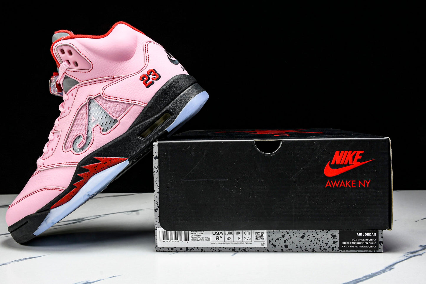 AJ5 Retro x Awake NY 'Arctic Pink'
