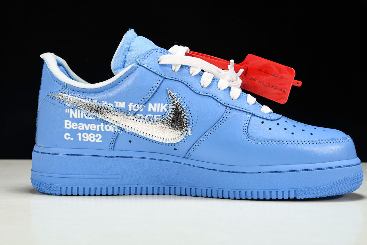 Off white air force 1 blue shock drop online