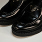 Prada Chocolate Patent Loafers 'Black'