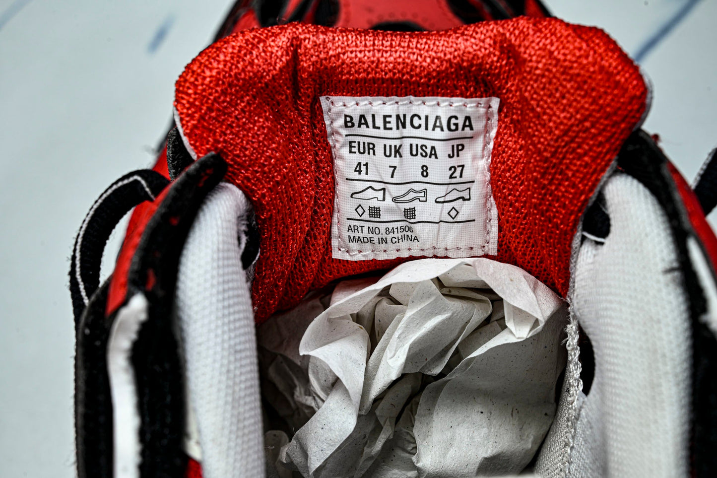 Вalenciaga Soleless Sneaker 'Red Black'