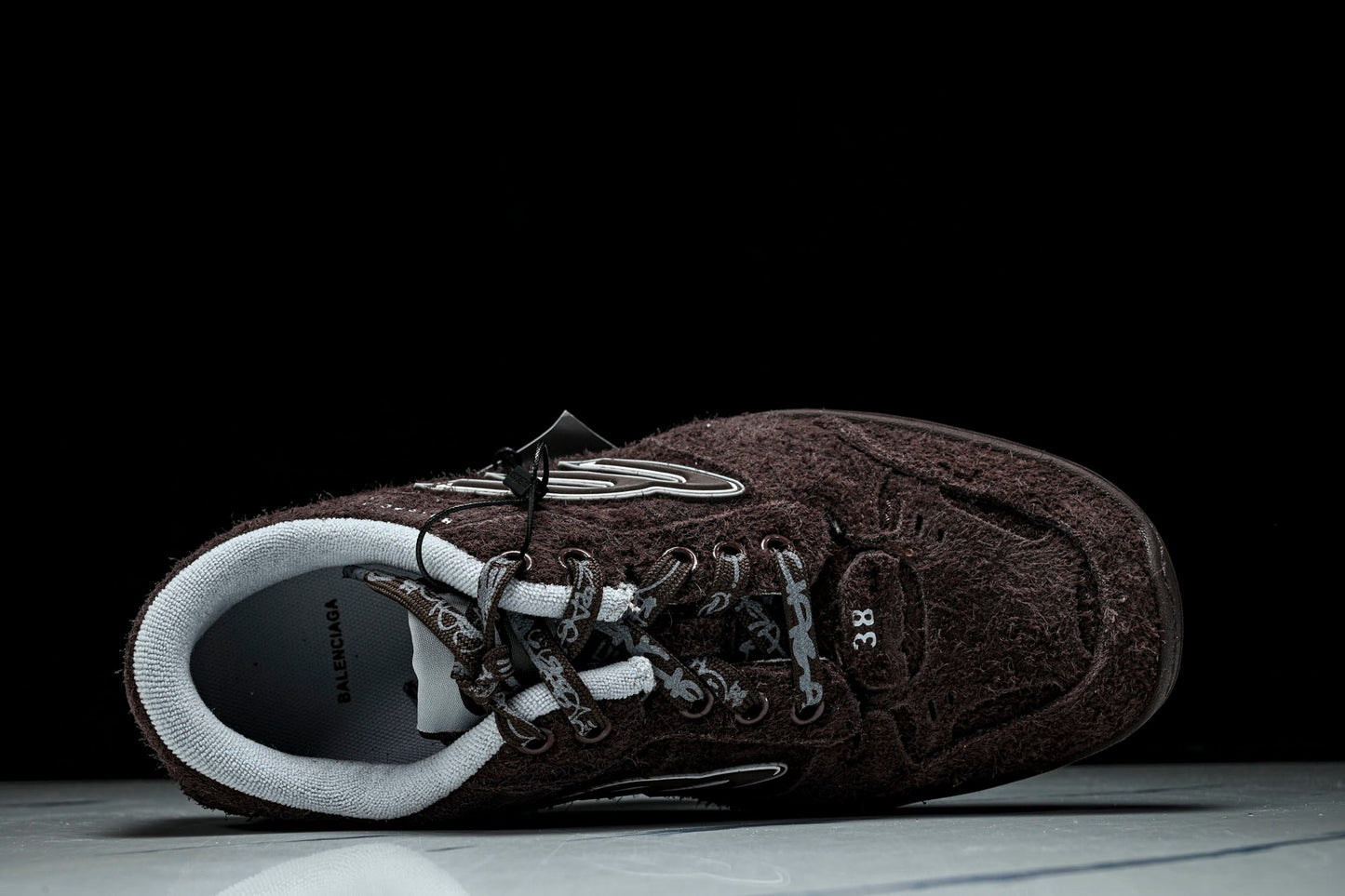 Вalenciaga Hamptons Suede Sneaker 'Dark Brown'