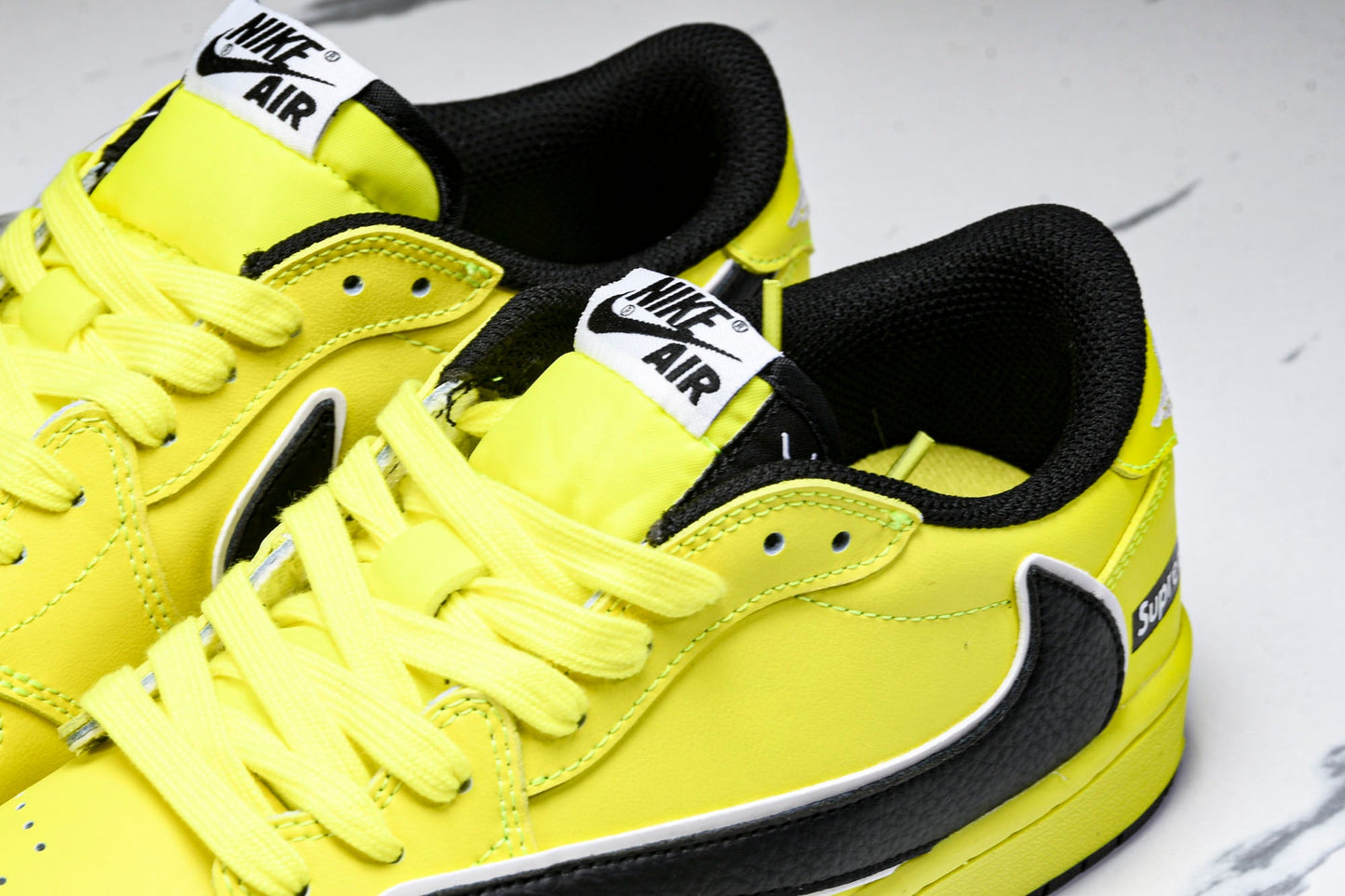 Travis Scott AJ1 Low x Supreme 'Yellow Black' (Custom)