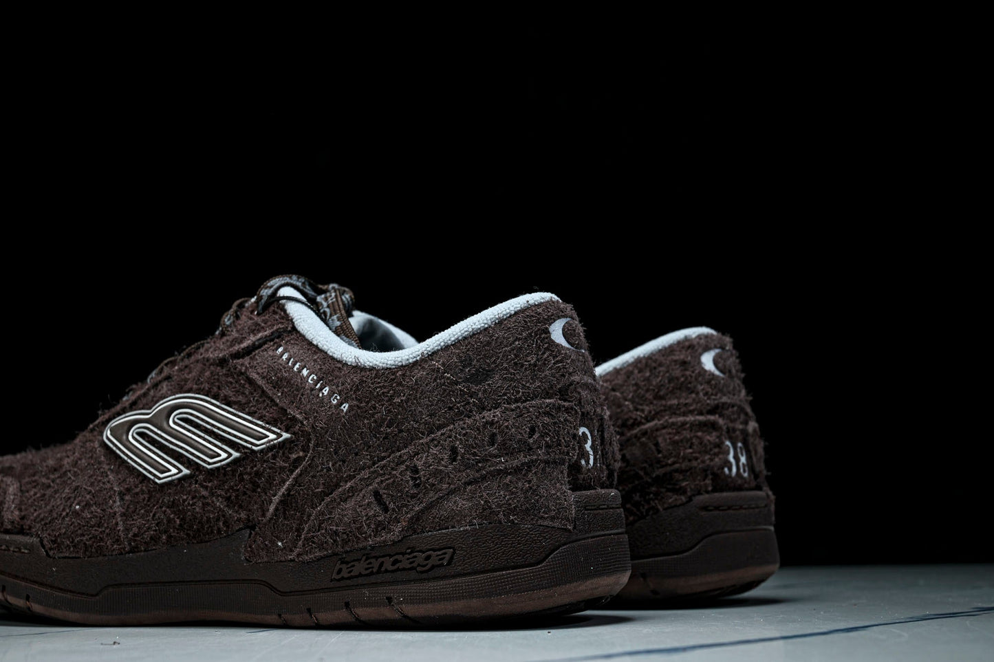Вalenciaga Hamptons Suede Sneaker 'Dark Brown'