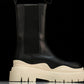 Вottega Veneta Tire Chelsea Boots 'Black Sea Salt'