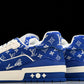 Louis Vuittоп Trainer Low 'Blue Monogram Textile'