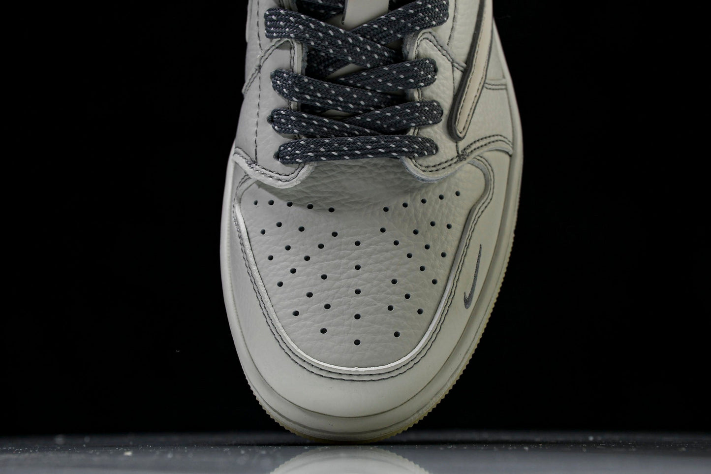 Travis Scott AJ1 Low x Supreme 'White Grey 3.0' (Custom)