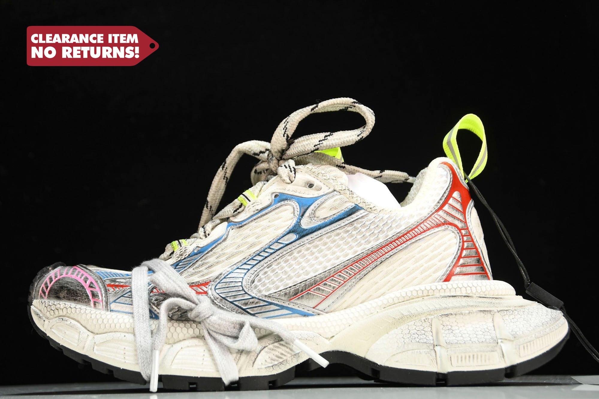 3XL Sneaker 'White Red Blue' - (W) UK 4 (3 M) / (W) US 7 (4 M) / EU 37