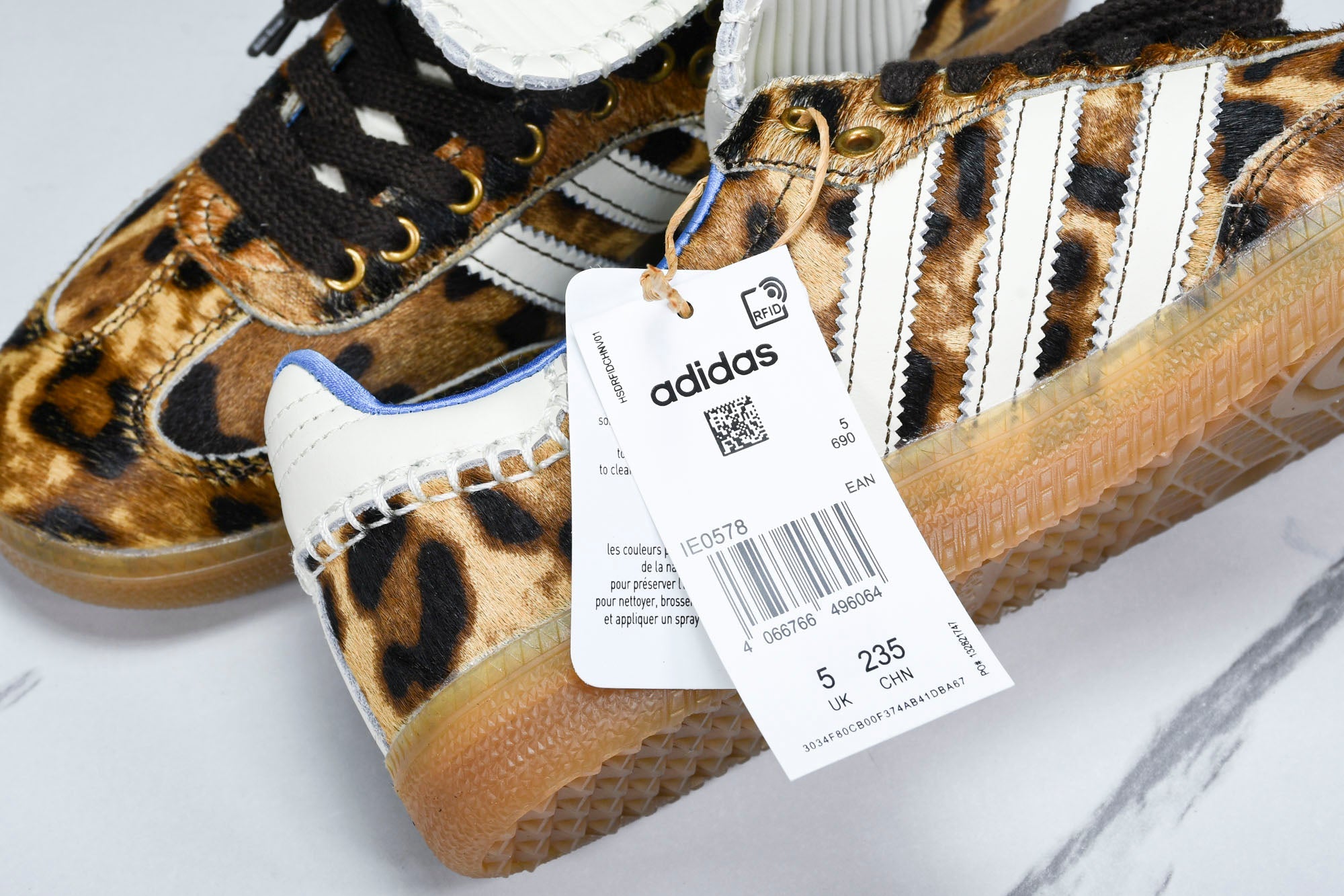 Samba x Wales Bonner 'Leopard' - UK 5.5 / US 6 (W 7) / EU 38.5