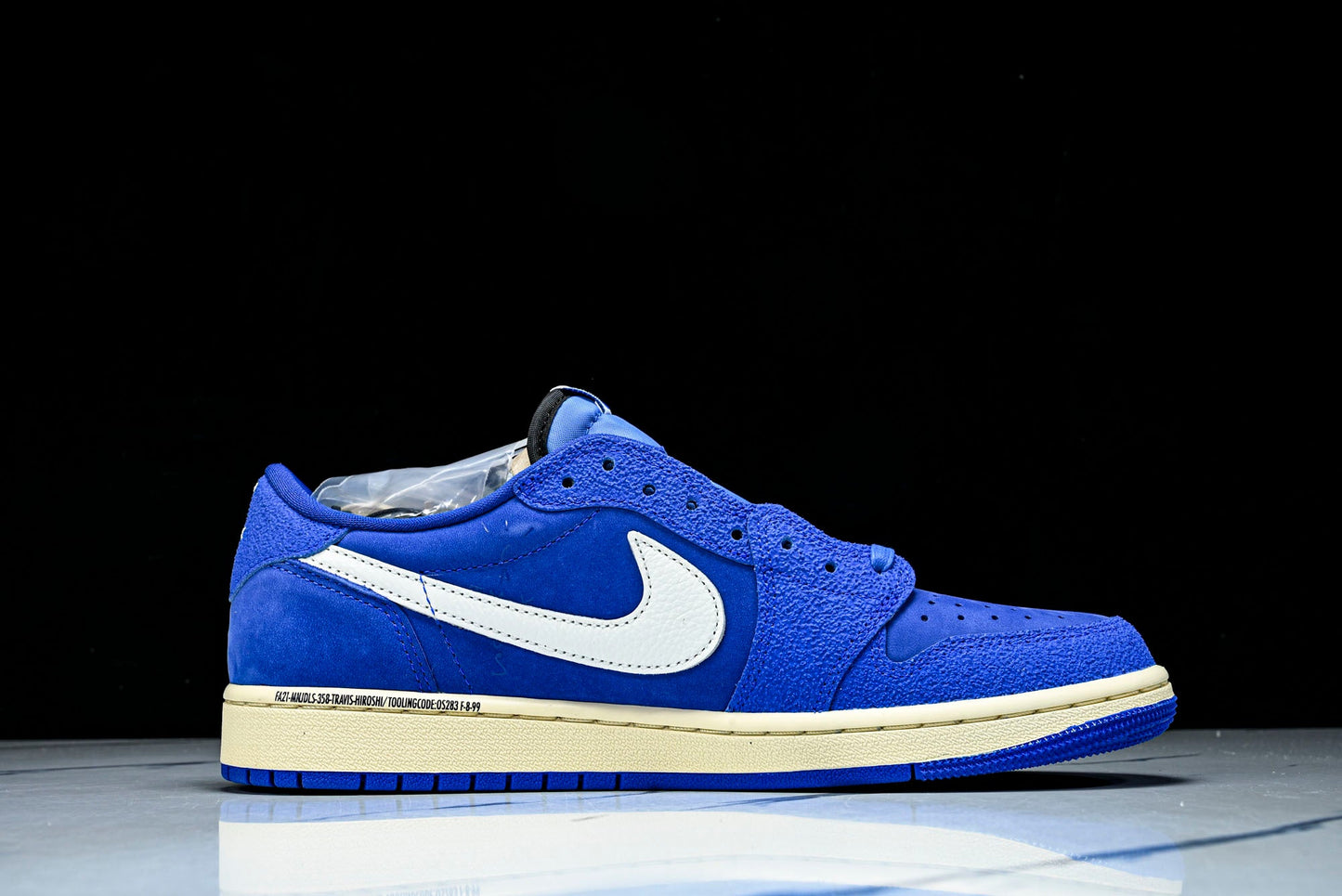 Travis Scott x Fragment AJ1 Low ‘Reverse Sail Military Blue’ (Unreleased)