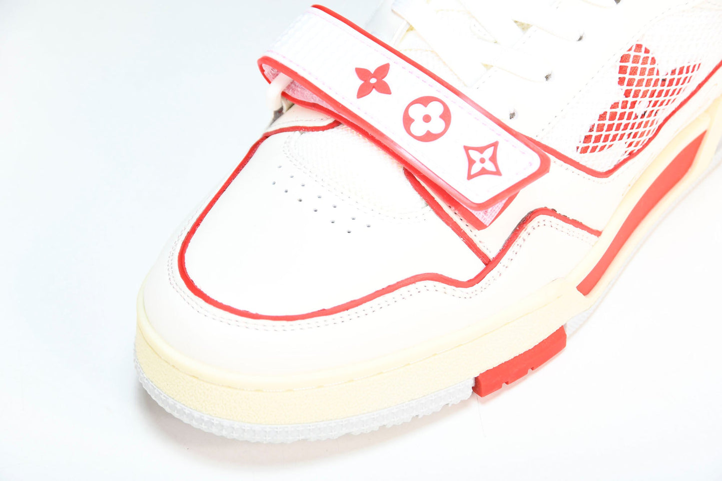 Louis Vuittоп Trainer Low Velcro Strap 'Red Mesh'