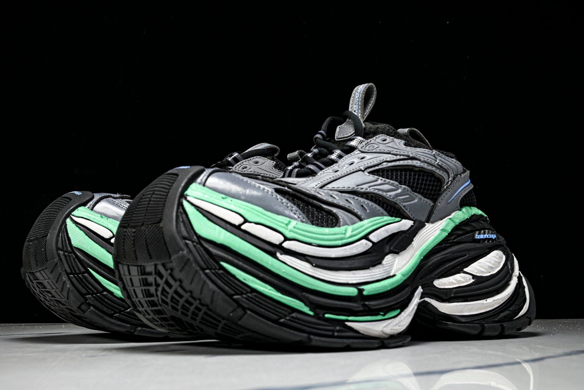 Вalenciaga Platform Sneaker 'Black Green Grey'
