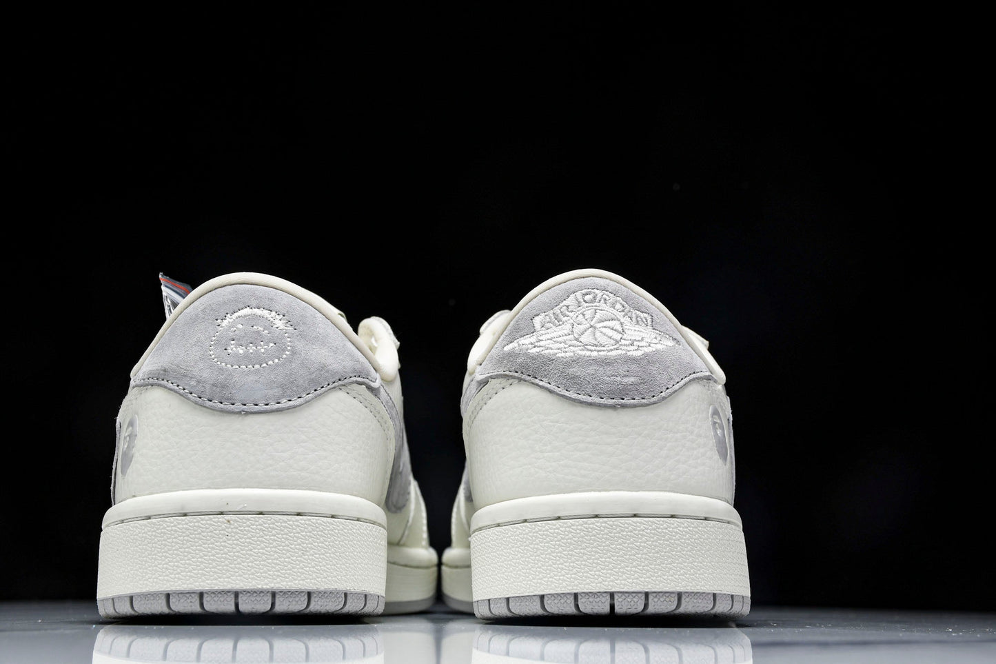 Travis Scott AJ1 Low x BAPE 'White Grey 2.0' (Custom)