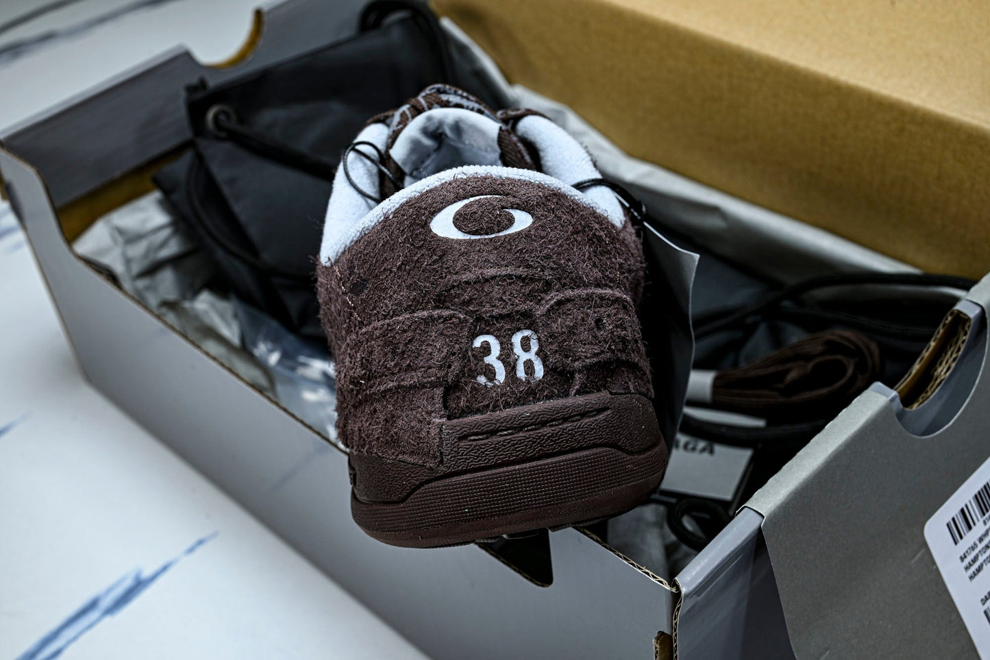 Вalenciaga Hamptons Suede Sneaker 'Dark Brown'
