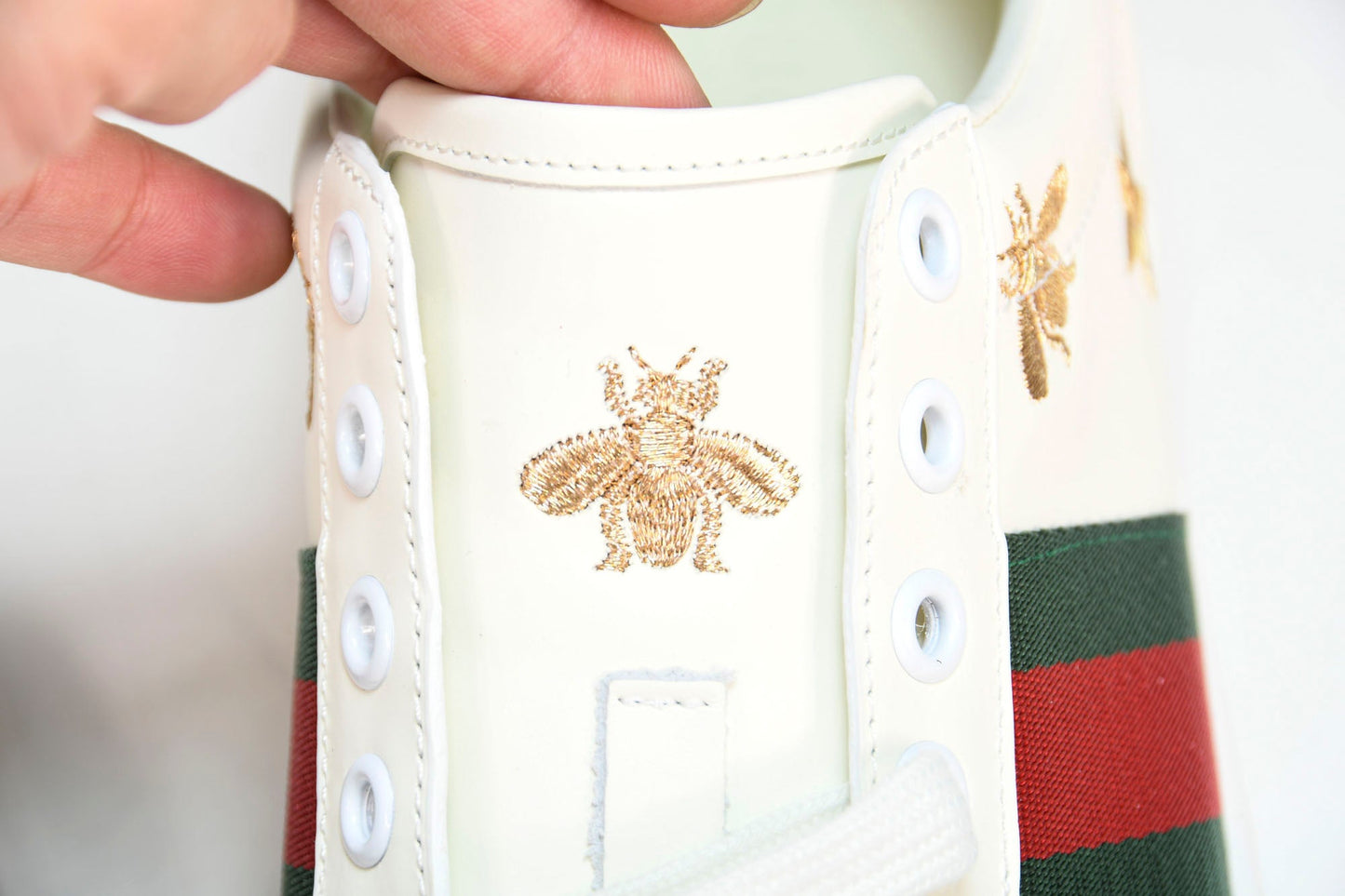 Guссi Ace 'Bees and Stars Green' - UK 7 / US 7.5 / EU 41