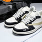 Travis Scott AJ1 Low x BAPE 'Beige Black White' (Custom)