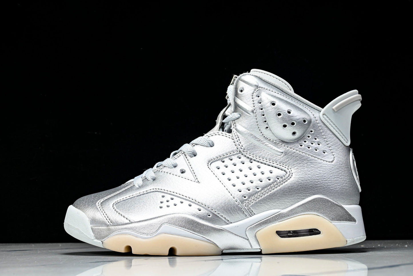 AJ6 Retro x PSG 'Metallic Silver'