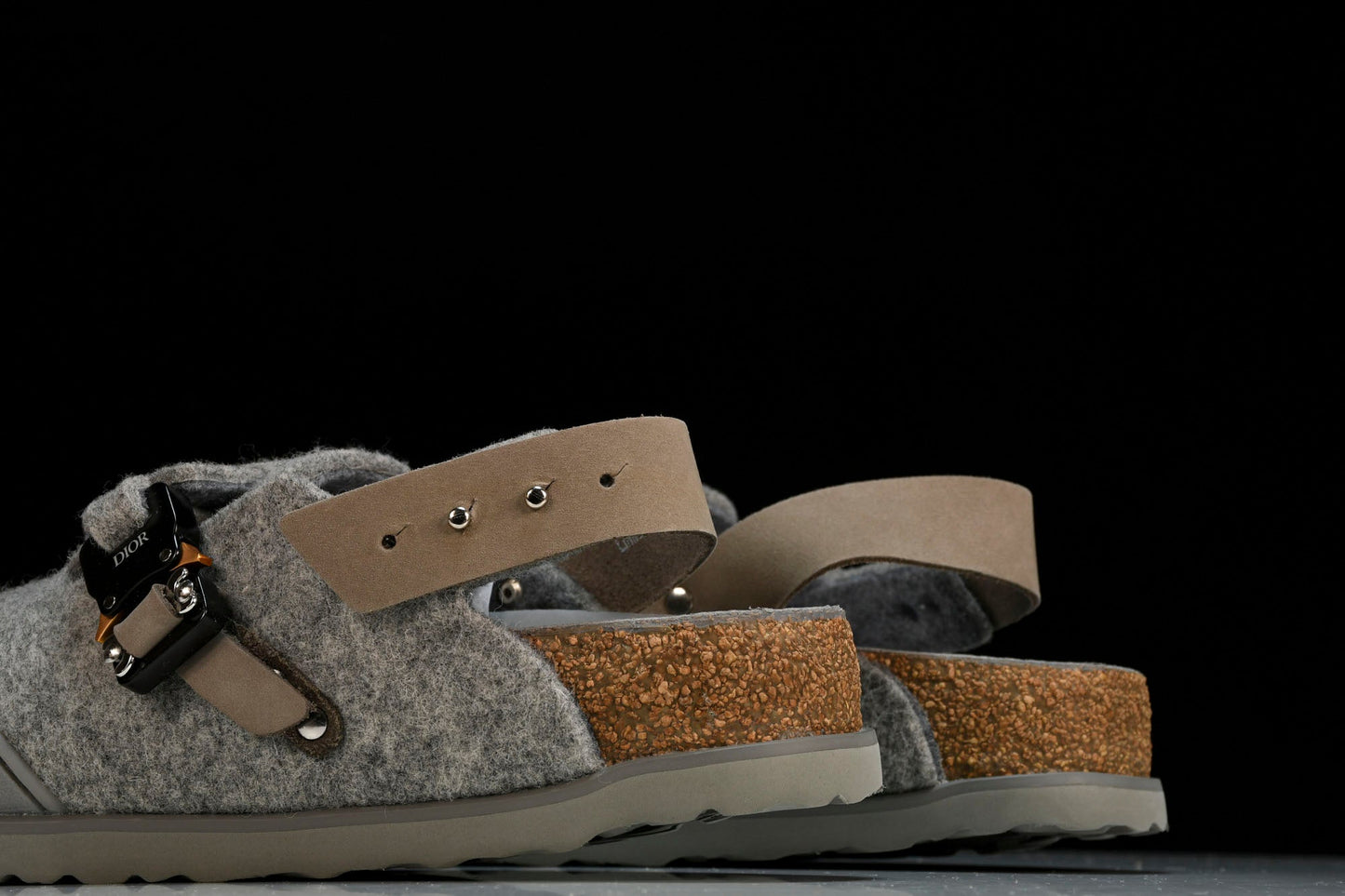 Birkenstock x D1or Tokio Mule Felted Wool 'Grey' - UK 6 / US 7 / EU 40