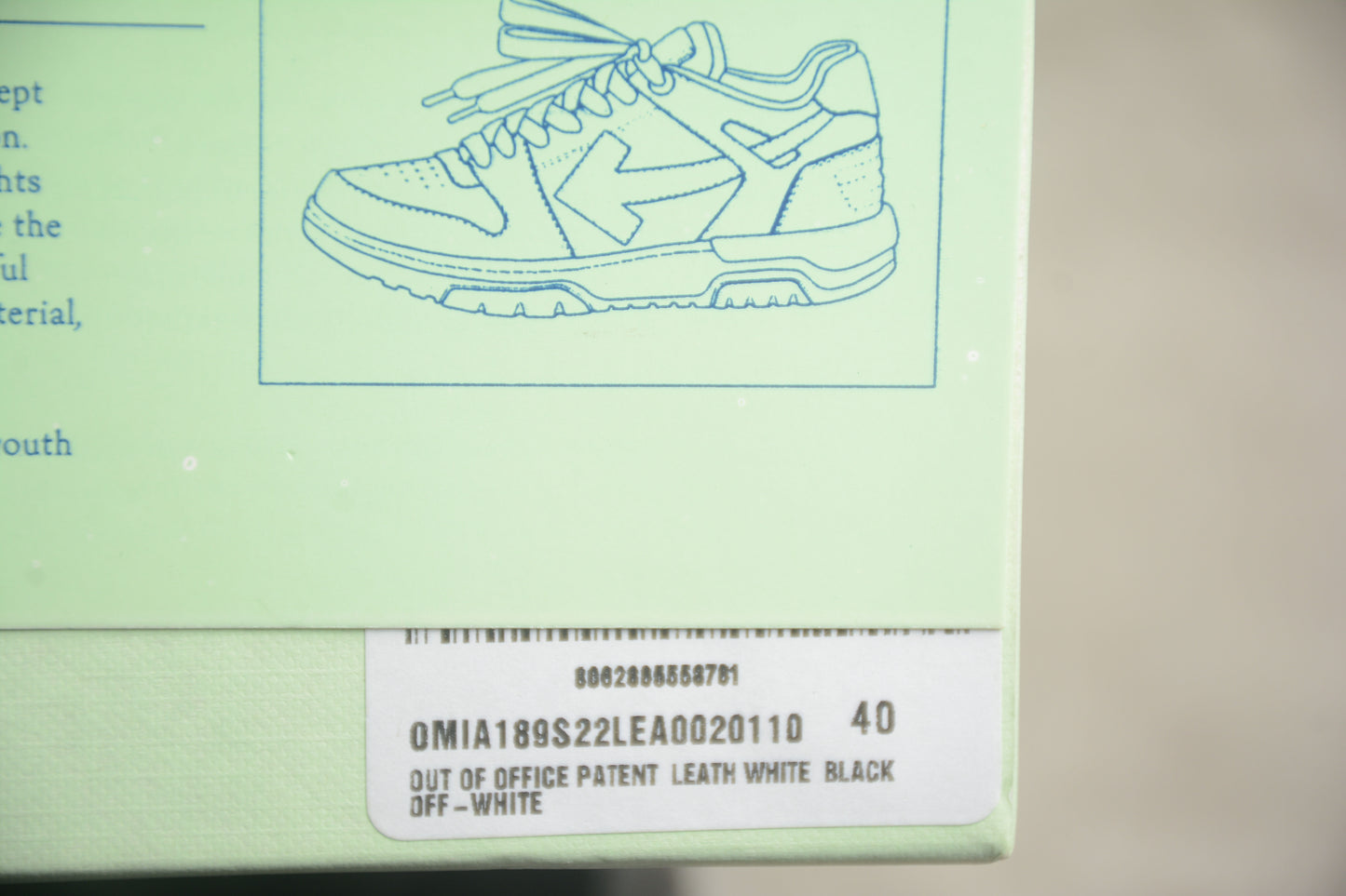 Off-White Out Of Office OOO Low Top 'Patent Black White'
