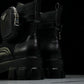 Prada Monolith Boots with Pouch 'Black'