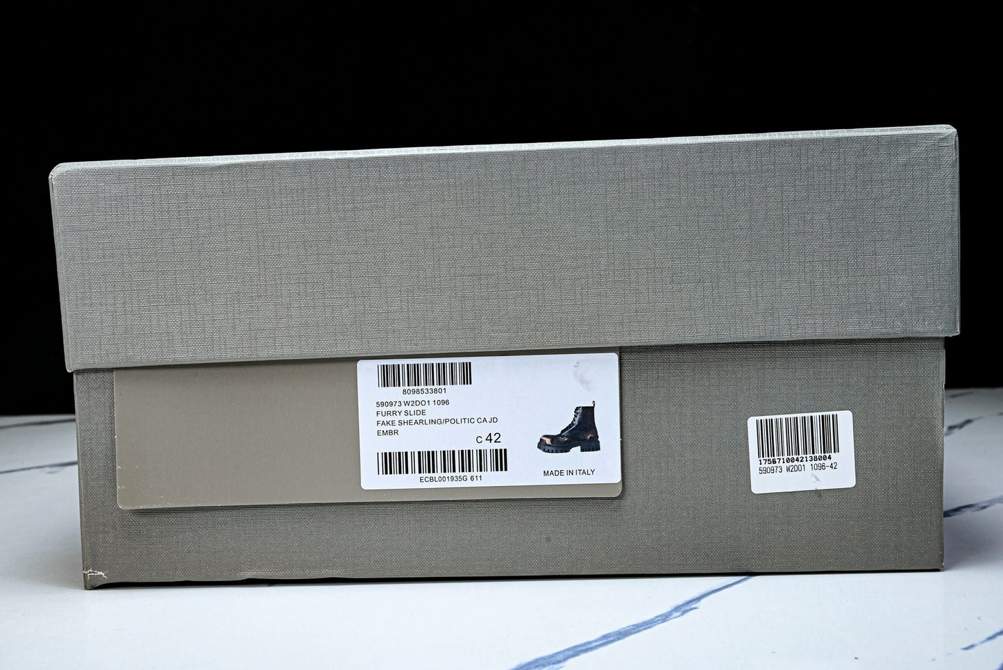 Вalenciaga Strike Boot 'Worn-Out Black Brown'