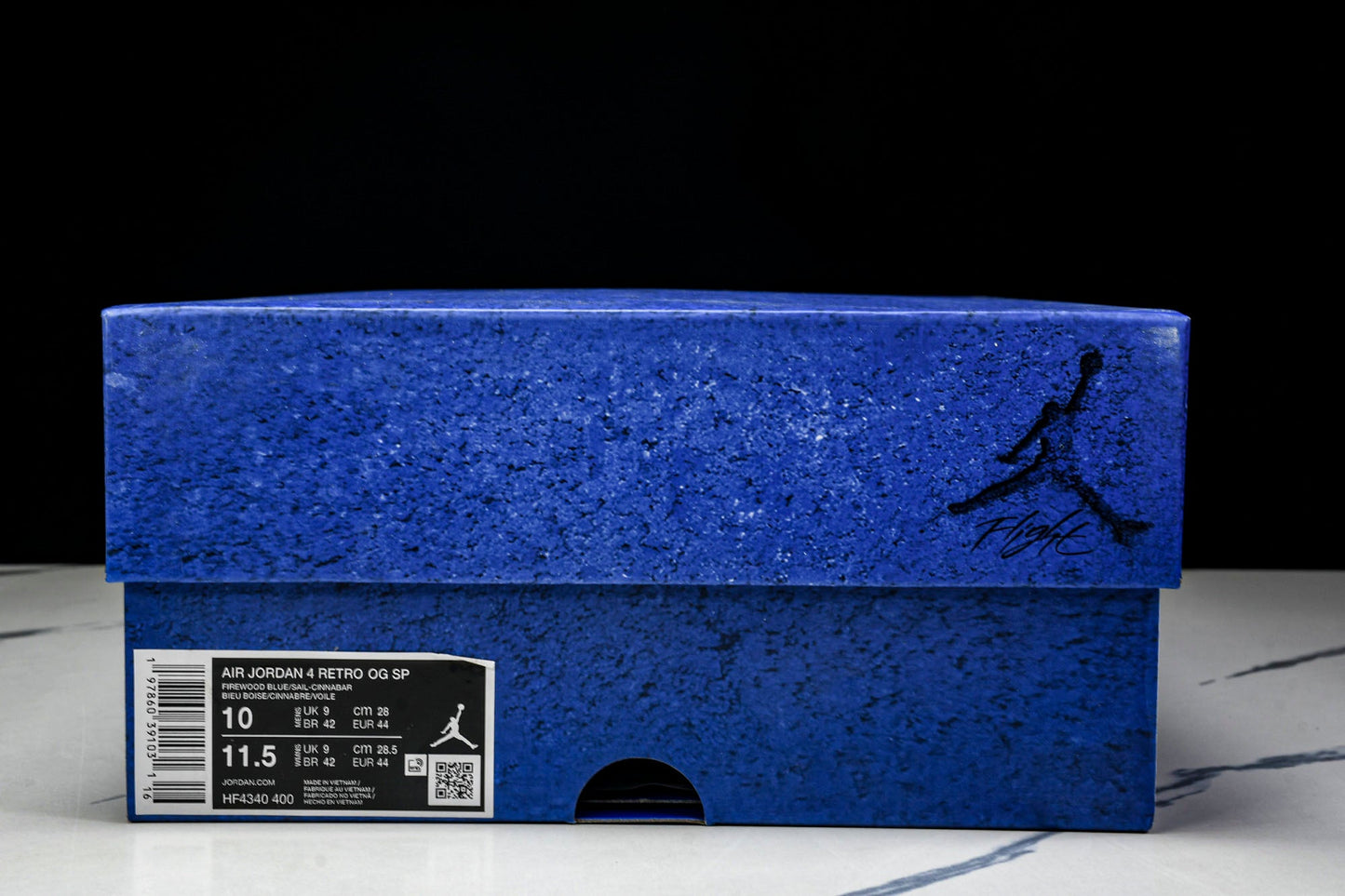 Nigel Sylvester x AJ4 Retro OG Brick by Brick 'Blue' (Unreleased)