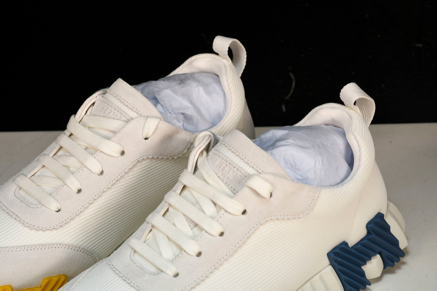 Hermès Bouncing Sneaker 'Blanc Bleu'