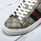 Guссi Ace Web 'Beige Monogram'