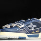 Louis Vuittоп Trainer Low Velcro Strap 'Navy Mesh'