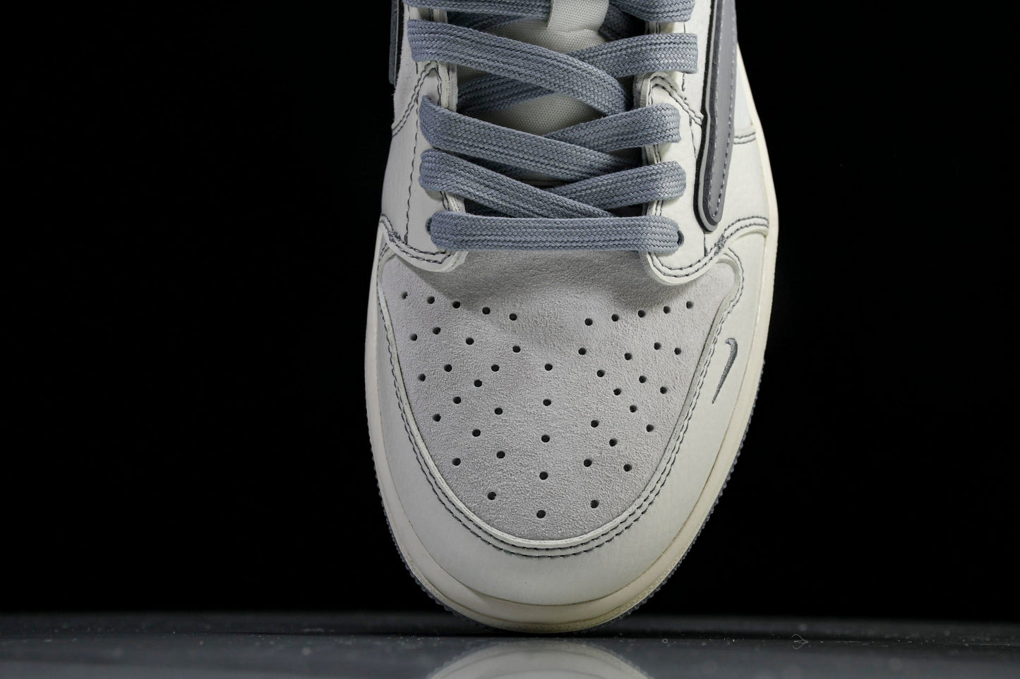 Travis Scott AJ1 Low x Supreme 'White Grey 2.0' (Custom)