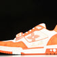 Louis Vuittоп Trainer Low Velcro Strap 'Monogram Denim Orange'