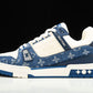 Louis Vuittоп Trainer Low 'Monogram Denim White Blue'