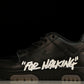 Off-White Out Of Office OOO Low Top "For Walking" - Black White