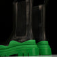 Вottega Veneta Tire Chelsea Boots 'Black Green'