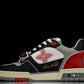 Louis Vuittоп Trainer Low Velcro Strap 'Red Black'