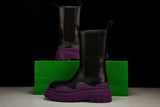 Вottega Veneta Tire Chelsea Boots 'Black Purple'