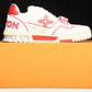 Louis Vuittоп Trainer Low Velcro Strap 'Red Mesh'