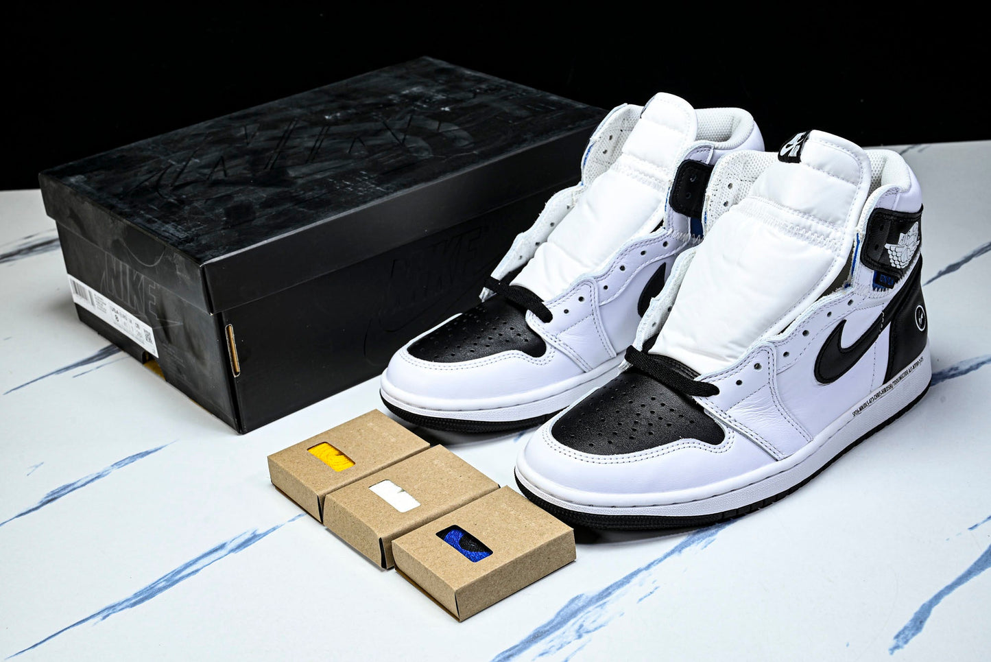 Union LA x Fragment x AJ1 Retro High 'White Black'