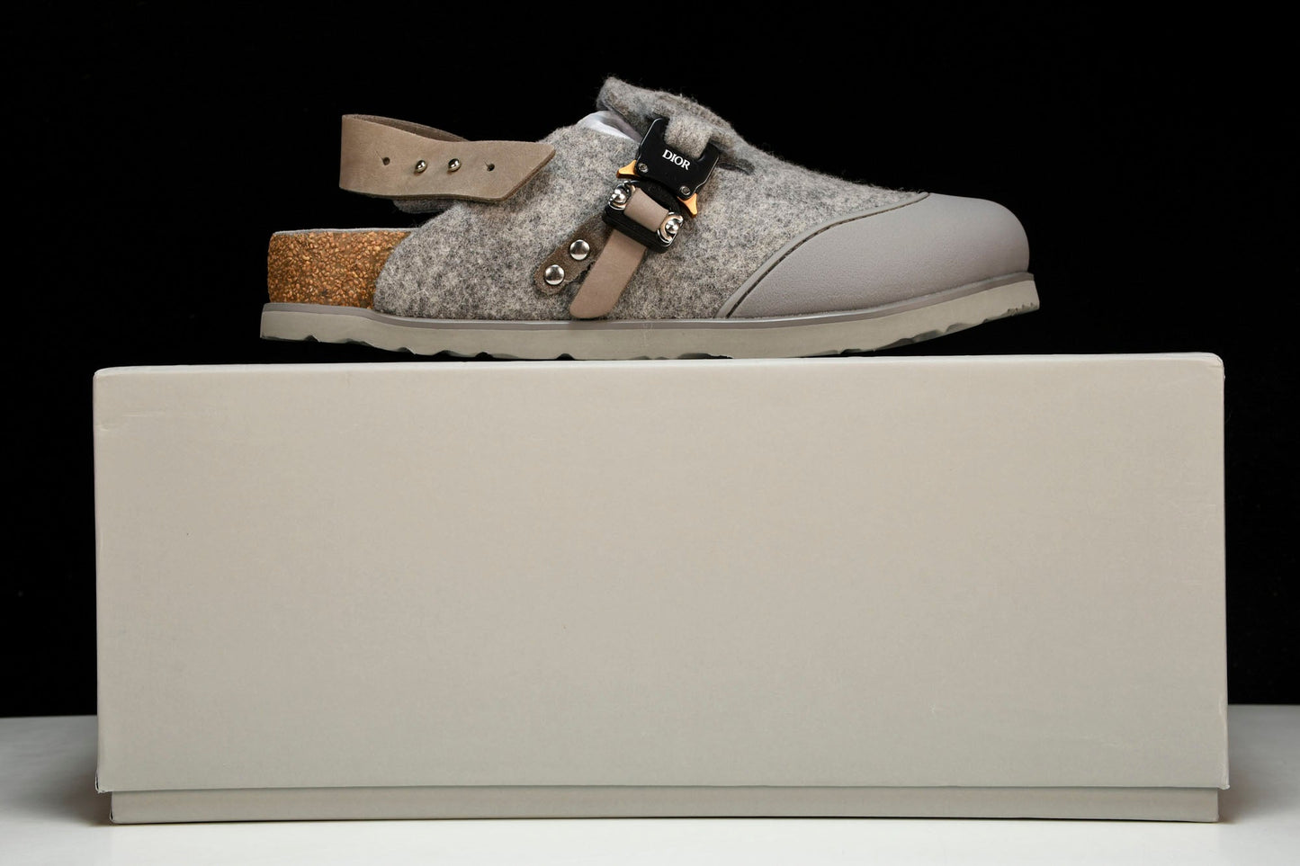 Birkenstock x D1or Tokio Mule Felted Wool 'Grey' - UK 6 / US 7 / EU 40