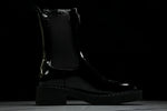 Prada Patent Chelsea Boots 'Black'