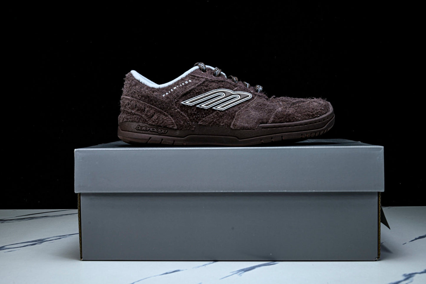 Вalenciaga Hamptons Suede Sneaker 'Dark Brown'