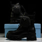 Prada Monolith Boots with Pouch 'Black'