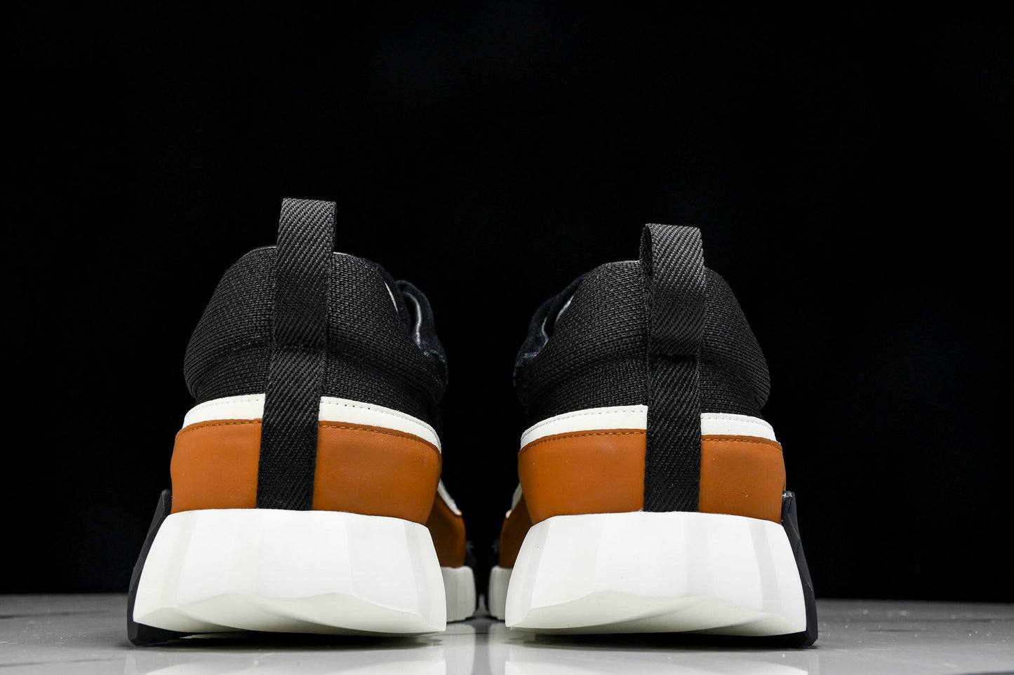 Hermès Bouncing Sneaker Panelled 'Noir Marron Blanc'