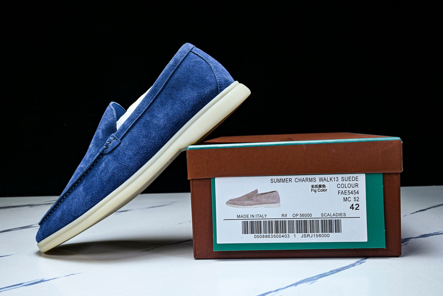 Loro Piana Summer Walk Loafer 'Blue'