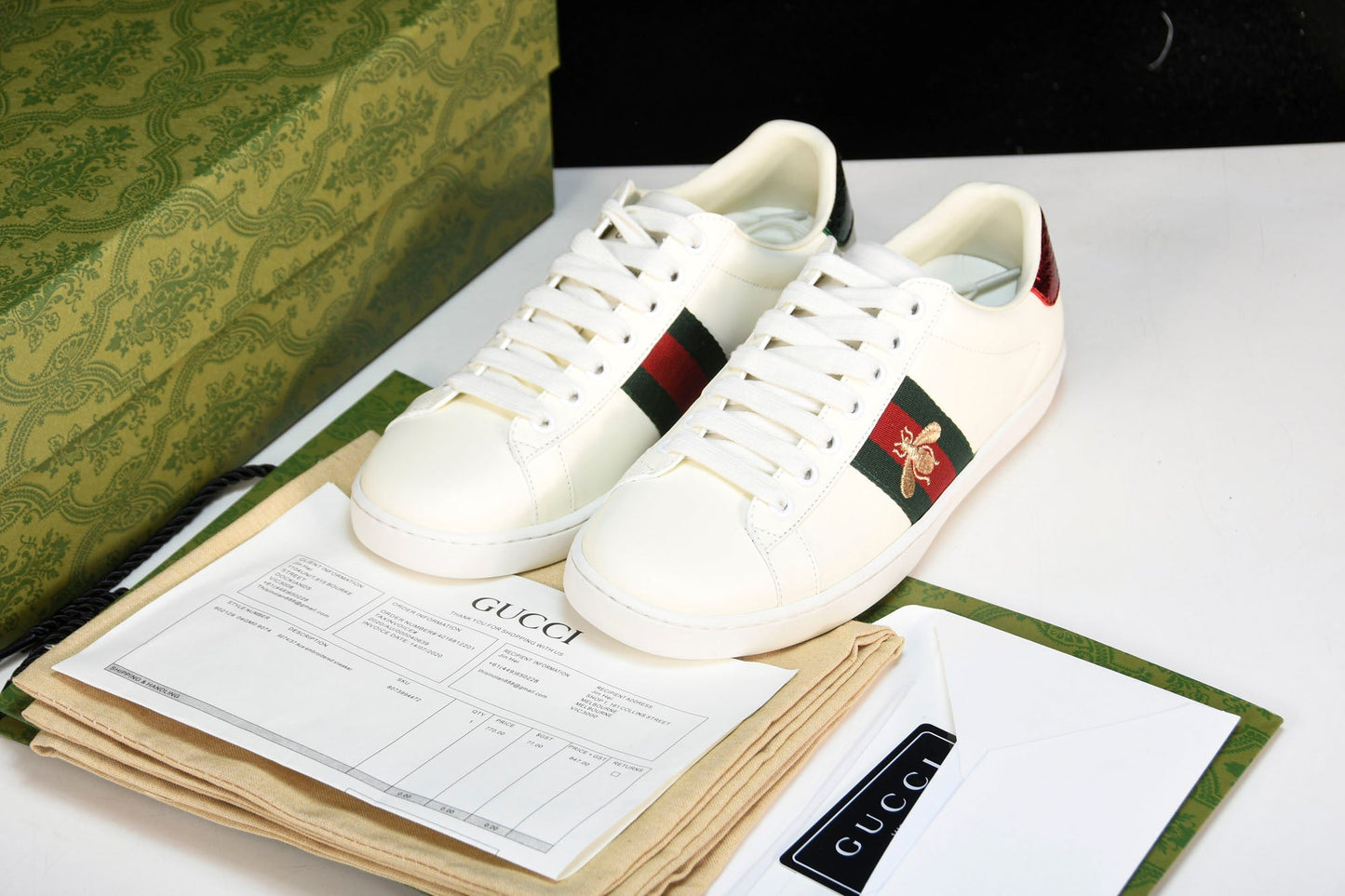 Guссi Ace 'Bee' - UK 10 / US 10.5 / EU 44 - UK 10 / US 10.5 / EU 44
