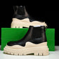 Вottega Veneta Tire Ankle Chelsea Boots 'Black Sea Salt'