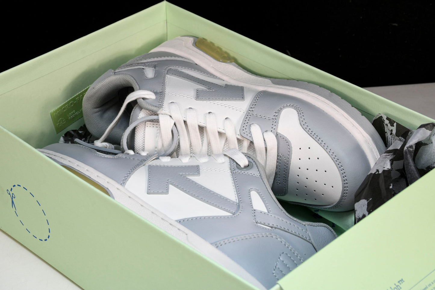 Off-White Out Of Office OOO Low Top 'Grey White' - UK 12 / US 13 / EU 46