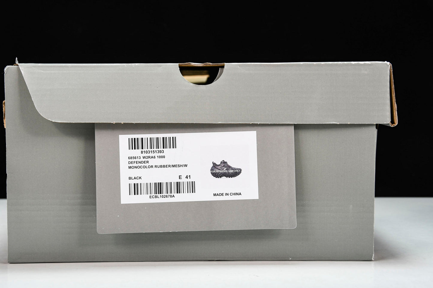 Defender (Bouncer) Sneaker 'Black' - UK 11 / US 12 / EU 45