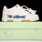Off-White Out Of Office OOO Low Top "For Walking" - White Blue