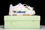 Off-White Out Of Office OOO Low Top "For Walking" - White Blue